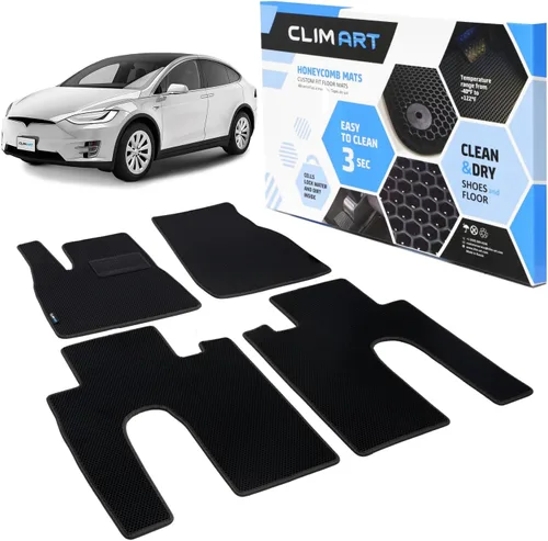 Miniatura 17 de CLIM ART WaterTrap FL011417021 - Alfombrillas de automóvil de ajuste personalizado para Honda CR-V 2017-2022, primera y 2ª fila, alfombrillas