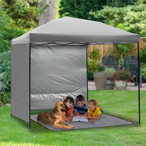 Miniatura 7 de NINAT Toldo de pared solar impermeable para toldo desplegable de 8 x 8 pies, carpa de carpa de pierna recta, toldos instantáneos para exteriores