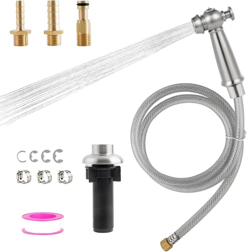 Miniatura 12 de iFealClear Pulverizador lateral universal de cocina compatible con grifo Moen, reemplazo del rociador de grifo de fregadero de cocina con conector