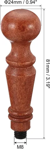 Miniatura 2 de PATIKIL Mango de sello de cera solamente, mango de madera de repuesto para sello de invitación de boda, tarjeta de invitación de boda, sobre