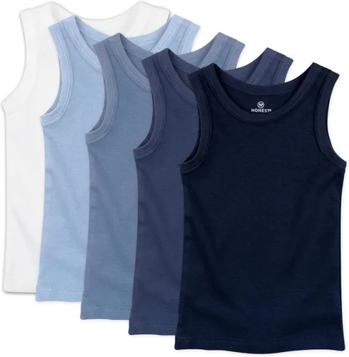 Miniatura 27 de HonestBaby Camisetas musculares sin mangas 100% algodón orgánico para bebés y niños pequeños, niñas