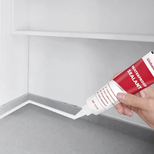 Miniatura 5 de Globalcom Calafateo de silicona avanzado para cocina y baño, sellador de silicona impermeable para uso interior y exterior, adherencia más fuerte a
