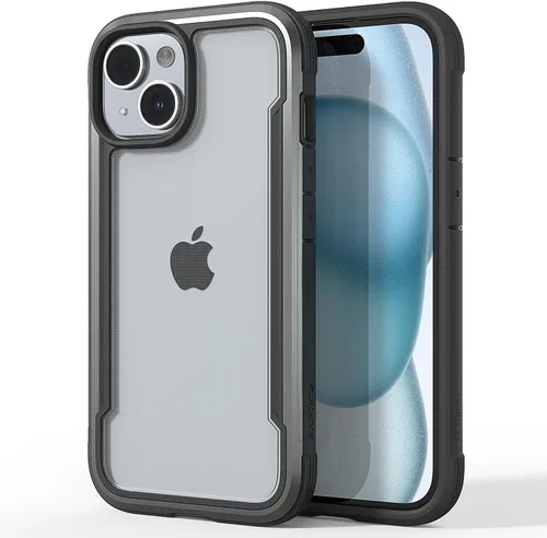 Miniatura 23 de RAPTIC Shield para iPhone 14, funda protectora transparente a prueba de golpes, grado militar, probada en caídas de 10 pies, marco de aluminio