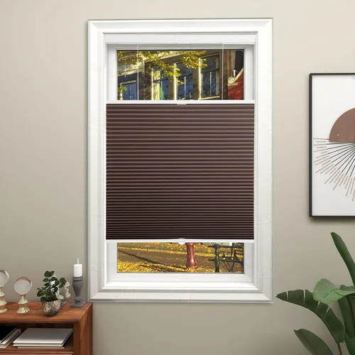 Miniatura 8 de Changshade Persianas Celulares Opacas Sin Cordón, Persianas de Ventana de Arriba Hacia Abajo y de Abajo Hacia Arriba, Persianas Plisadas de Celda