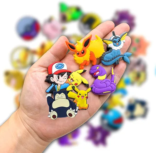 Miniatura 2 de Shoe Charms for Pokemon for Croc Charms, Shoe Decoration Charms Bracelet Wristband Accessories Party Gifts