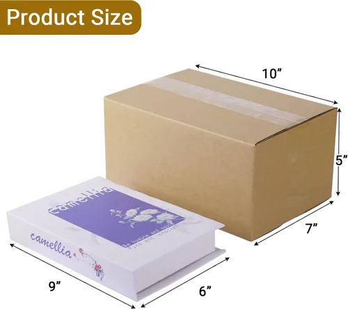Miniatura 2 de zmybcpack Paquete de 25 cajas de envío de 10x7x5 pulgadas, cajas de cartón para envío, sobres de cartón corrugado Kraft, sobres de cartón para envío