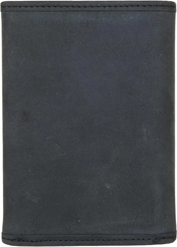 Miniatura 6 de Lucky Brand Bandera de cuero para hombre en relieve RFID Trifold