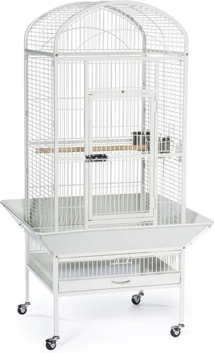 Prevue Pet Products 34522 Dometop - Jaula para pájaros, grande, color blanco tiza Blanco (Chalk White)