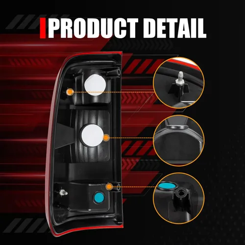Miniatura 5 de RANSOTO Luz Trasera Compatible con Ford F250 F350 F-250 F-350 F450 F550 Super Duty 2008-2016 Luz de Freno Trasera Izquierda del Conductor y Derecha