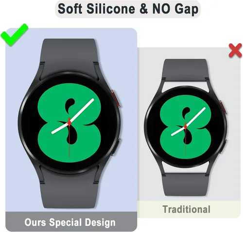 Miniatura 5 de Correas sin brecha compatibles con Samsung Galaxy Watch 7 6 5 4 FE 1.575 in 1.732 in/5 Pro 1.772 in/6 Classic 1.693 in 1.850 in/4 Classic 1.654 in