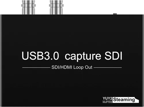 Wiistar Tarjeta de captura de video SDI 1080P60fps HDMI/SDI a USB3.0 Dispositivo de captura de audio y video con bucle USB Grabación de video para