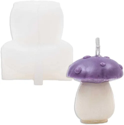 Miniatura 2 de Tone Fun Moldes de silicona con forma de hongo abovedado para hacer velas, resina, velas de aromaterapia, jabón de cera hecho a mano, decoración