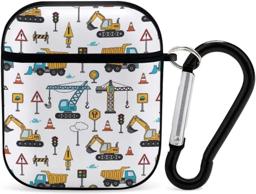 Miniatura 22 de Funda protectora de silicona compatible con AirPods 2 y 1 (camuflaje militar de camuflaje frío)