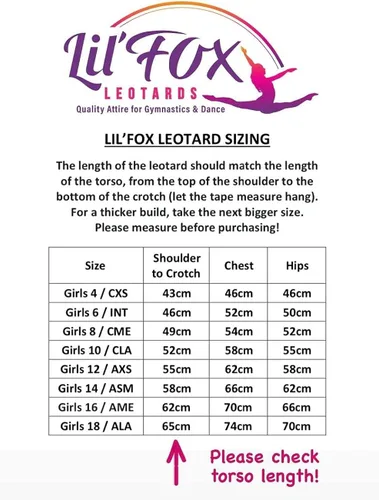 Miniatura 7 de LIL'FOX Leotardos de gimnasia para niñas SHINY FOIL SHIMMER Danza, Tumbling, Leotardo de gimnasia