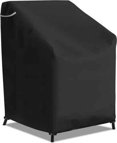 Miniatura 11 de STARTWO Fundas apilables para sillas de patio, resistentes e impermeables, para muebles de exterior, se adapta a 4-6 sillas de comedor apilables, 36
