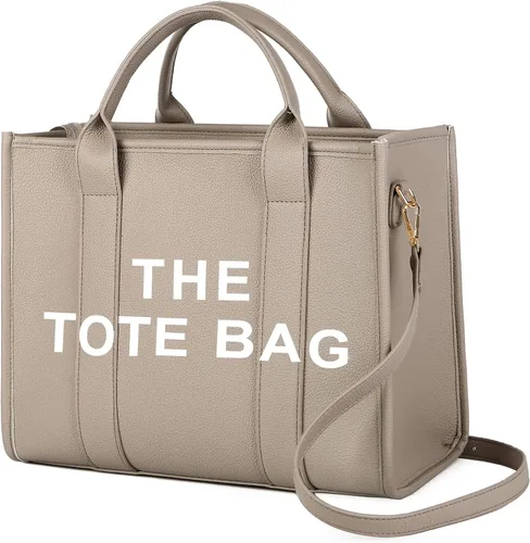 JQAliMOVV The Tote Bags para mujer Bolso grande de cuero de moda, bolso de mano de viaje de moda, bolso cruzado de hombro con asa superior