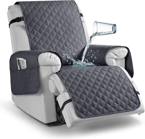 Miniatura 51 de TAOCOCO - Funda antideslizante para silla reclinable, funda para sofá, funda para silla reclinable pequeña con correas elásticas, protector