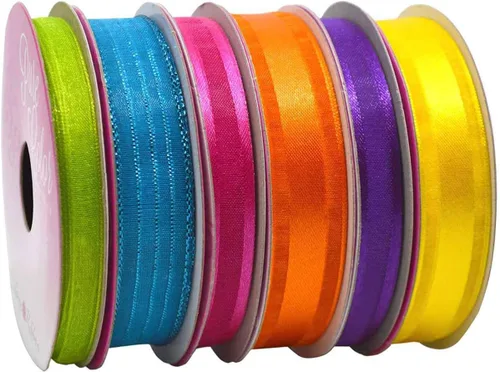 Miniatura 10 de Morex Ribbon Paquete de 6 cintas Sweet Petite de poliéster/nailon, Sweet Baby, 28 yardas