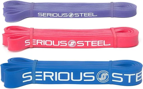 Miniatura 10 de Serious Steel Banda de Dominadas Asistida de 41", Juegos de Bandas de Resistencia de Servicio Pesado, Estiramiento, Levantamiento de Potencia, Juego