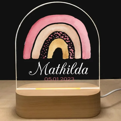 Miniatura 12 de Luz nocturna personalizada para bebés y niños, regalos personalizados con nombre, regalos de bautizo para niñas/niños, lámpara nocturna regulable