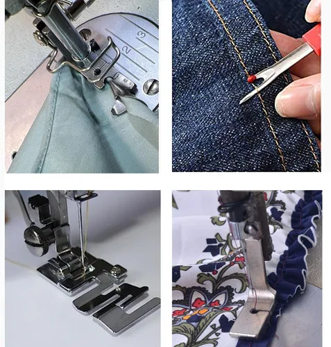 Miniatura 7 de Juego de 28 prensatelas industriales compatibles con JUKI DDL-555 DDL-5550 DDL-5600 DDL-8300 Singer 188K 191D 195K 196K Brother B705 B70 7B715 B716