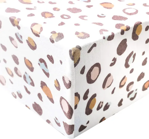 Miniatura 10 de Copper Pearl Sábanas de punto prémium para cuna de bebé para colchones estándar, transpirables y suaves, trucha