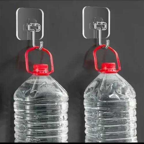 Miniatura 7 de Ganchos autoadhesivos transparentes ultra fuertes de 50 libras (máx.), ganchos de pared resistentes para cocina, baño, techo y más, la solución