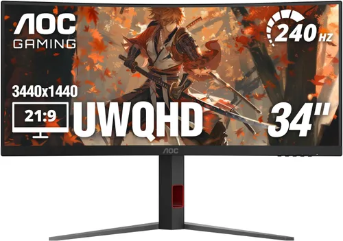 Miniatura 14 de AOC C24G42E Monitor de juego ultrarrápido curvo de 24" sin marco, 1500R, FHD 1080p, 180Hz 0.5ms MPRT, HDMI 2.0 x2, Display Port x1, HDR, altavoces
