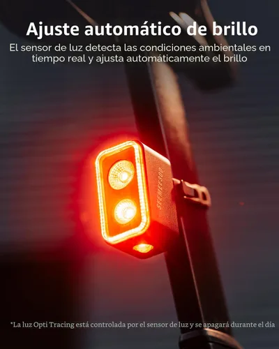 Miniatura 7 de MagicShine SEEMEE - Luz trasera para bicicleta 300/400, luz trasera de bicicleta de 300/400 lúmenes, sensor de freno inteligente visible de 360°