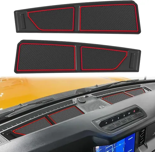 Miniatura 20 de Auovo Bandeja de cubierta de salpicadero compatible con accesorios de Ford Bronco 2021 2022 2023 2024 2025 2026 Bronco 2021 2022 2023 2024 2025 2026