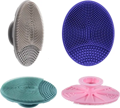 Miniatura 10 de INNERNEED Cepillo de limpieza facial de silicona suave, limpiador facial manual, exfoliante, masaje, acné, espinillas, almohadillas de mano