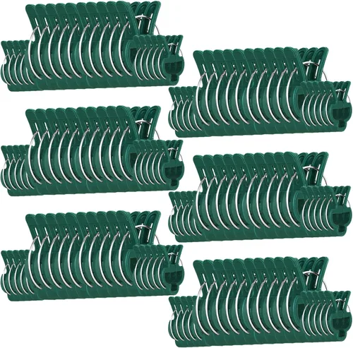 Yinghezu 120 clips de soporte para plantas, flores y vides, clips de soporte para plantas de tomate de jardín para apoyar tallos, enredaderas para