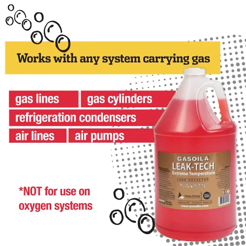 Miniatura 2 de Gasoila Spray detector de fugas de temperatura extrema, jarra de 1 galón, acción rápida, detección de fugas de larga duración, no tóxico