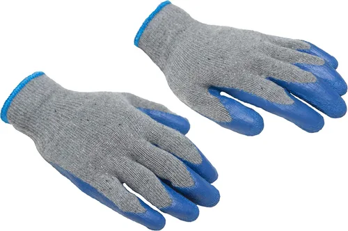 Miniatura 5 de G & F Products - Guantes de trabajo G & F recubiertos de látex para la construcción Azul océano