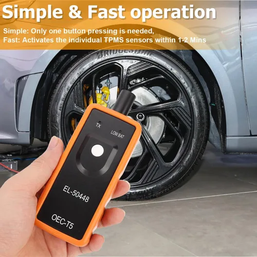 Miniatura 4 de EL-50448 Herramienta de reaprendizaje TPMS para automóvil, herramienta de activación del sensor de presión de neumáticos OEC-T5, accesorios