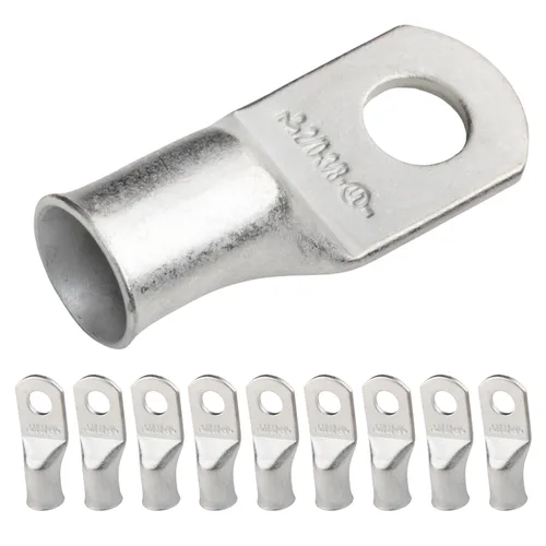 Miniatura 117 de SELTERM 5 piezas terminales de cable de cobre estañado 1/0 AWG perno de 1/2", extremos de cable de batería, terminales de anillo, conectores