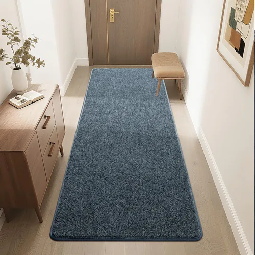 Alfombra suave de pasillo de 2 x 6 pies para pasillos, alfombras pequeñas de cabecera de espuma viscoelástica gruesa para dormitorio, sala de estar,