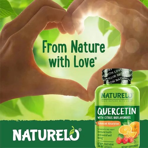 Miniatura 7 de NATURELO Complejo bioflavonoide cítrico de quercetina con absorción mejorada - 120 cápsulas vegetarianas