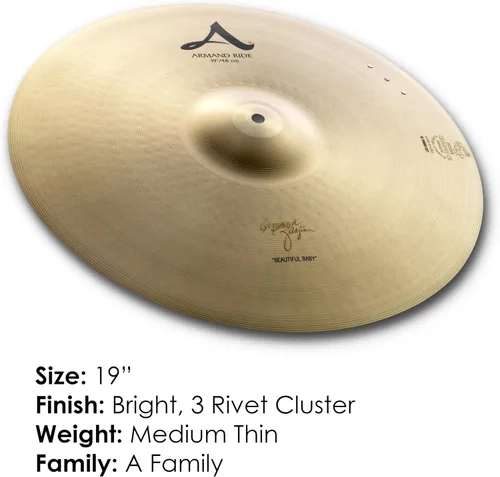 Miniatura 2 de Zildjian A0034 - Platillo mediano (20 pulgadas)