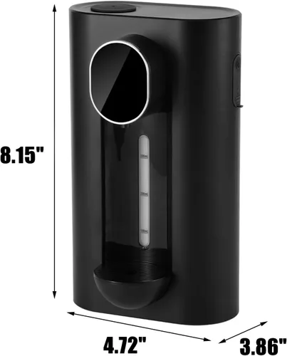 Miniatura 7 de Dispensador automático de enjuague bucal para baño, dispensador de enjuague bucal montado en la pared de 18.3 fl oz, recipiente recargable