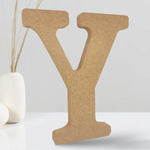 AOCEAN Letras de madera diseñables de 8 pulgadas, letras de madera sin terminar para decoración de pared, letras decorativas de pie, rebanadas,