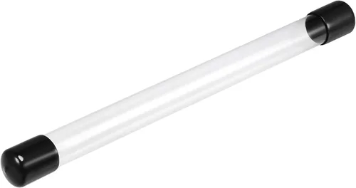 Miniatura 29 de MECCANIXITY Tubo de Almacenamiento Transparente 23x25mm Pequeño Tubo de Plástico Redondo con Tapas Botella Contenedor Rígido 300mm/12 Pulgadas
