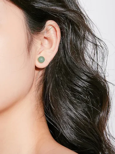 Miniatura 37 de Aretes de jade para mujer, hipoalergénicos, hechos a mano, joyería de jade verde real para mujeres y hombres, regalo para aniversario, graduación
