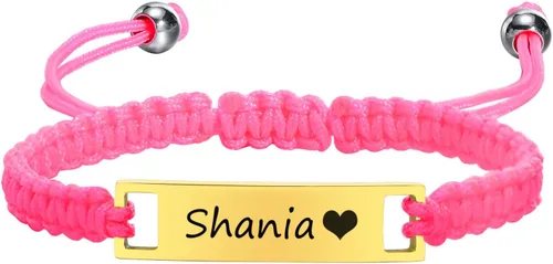 Miniatura 8 de Pulsera de barra para bebé: chapado en oro de 18 quilates, pulsera con placa de identificación personalizada para niños pequeños de mamá, nombre