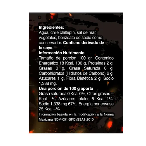 Miniatura 2 de Fresh Harvest Chiltepn Salsa Aguachilera 5Lt (169.07 Fl Oz) Salsa picante mexicana para mariscos y aperitivos