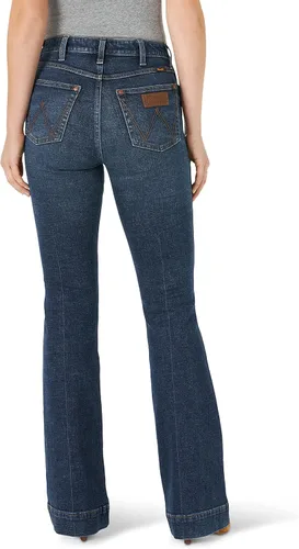 Miniatura 2 de Wrangler Pantalones de mezclilla retro de tiro alto para mujer, Verde