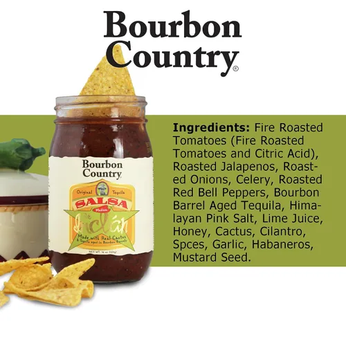 Miniatura 5 de Bourbon Country Salsa De Inclan Todo natural, sin conservantes, lote pequeño, cocinado con tequila añejado en barril de bourbon y cactus mexicano