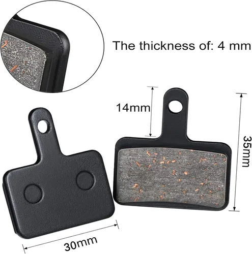 Miniatura 2 de Zonon 4 pares de pastillas de freno para bicicleta compatibles con TRP Tektro Shimano Deore Br-M575 M525 M515 T615 T675 M505 M495 M486 M485 M475