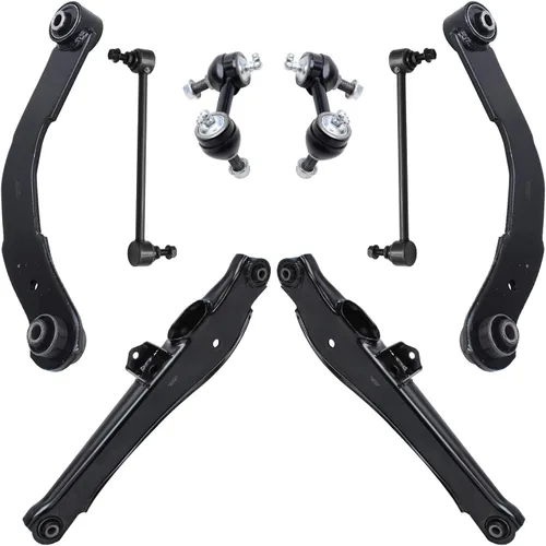 Miniatura 191 de Detroit Axle - Kit de brazos de control de extremo delantero de 8 piezas para Dodge Dakota 00-04, Durango 00-03, 4 brazos de control superior e