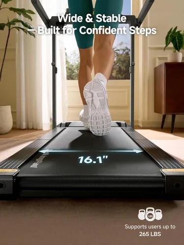 Miniatura 4 de WALKINGPAD Folding Treadmills for Home, Smart Vertical Fold, LED Display with Adjustable Height Handles
